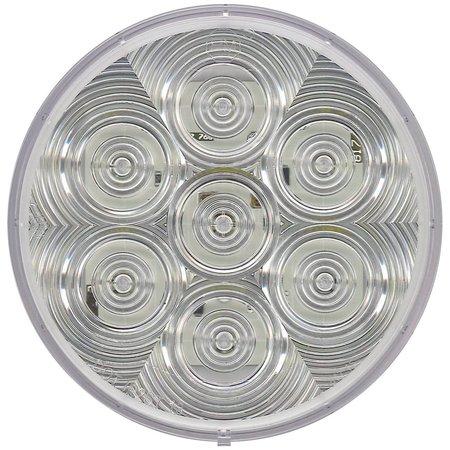 PETERSON MANUFACTURING Clear 4 Round 7 LED With Grommet And Plug V826KC-7